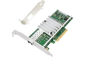 10Gb Network Card Single SFP+ Port PCIE x8 Ethernet Converged Server Adapter NIC Compatible Intel X520-DA1 82599EN Chip Suppo