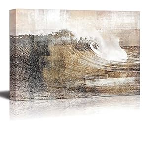 Abstract Huge Wave Composition Wall Decor
