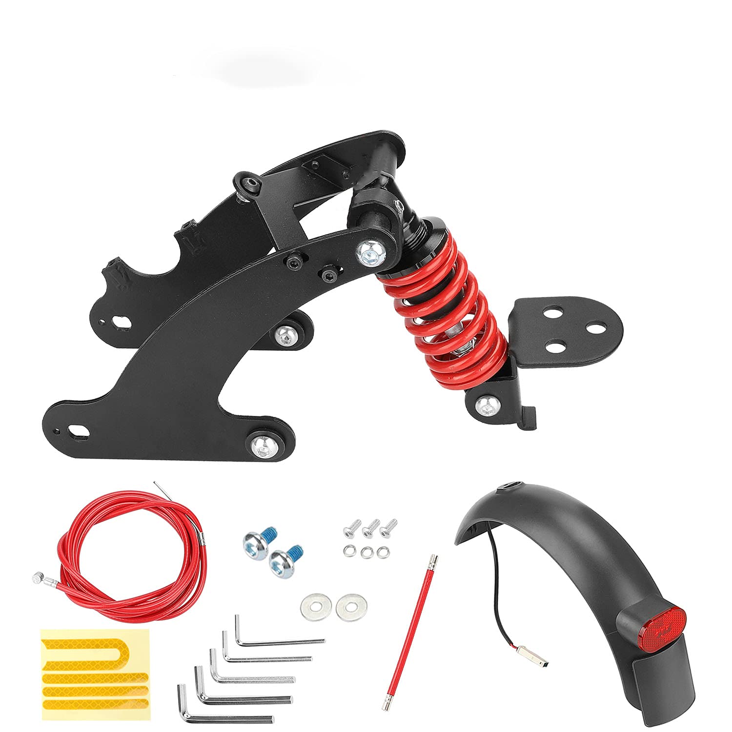 Fututech Electric Scooter Rear Suspension Kit for Xiaomi Pro Pro2 Mudguard Rear Light Accessories Scooter Modification