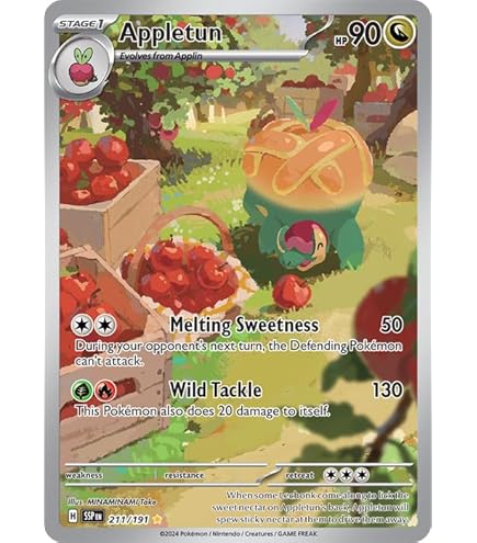 Amazon.com: Pokemon – Applin 185/167 – Twilight Masquerade – Illustration  Rare – Full Art – Alternate : Toys & Games