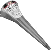 Performance Tool W4052 Clear View Long Reach Funnel, 1 Pint | Transparent polypropylene. Extended vent channels, splash guard, positive handholds and integrated hang hole