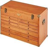 Clarke Wooden Machinist Tool Chest CMW-9 - Traditional Storage & Display view 3