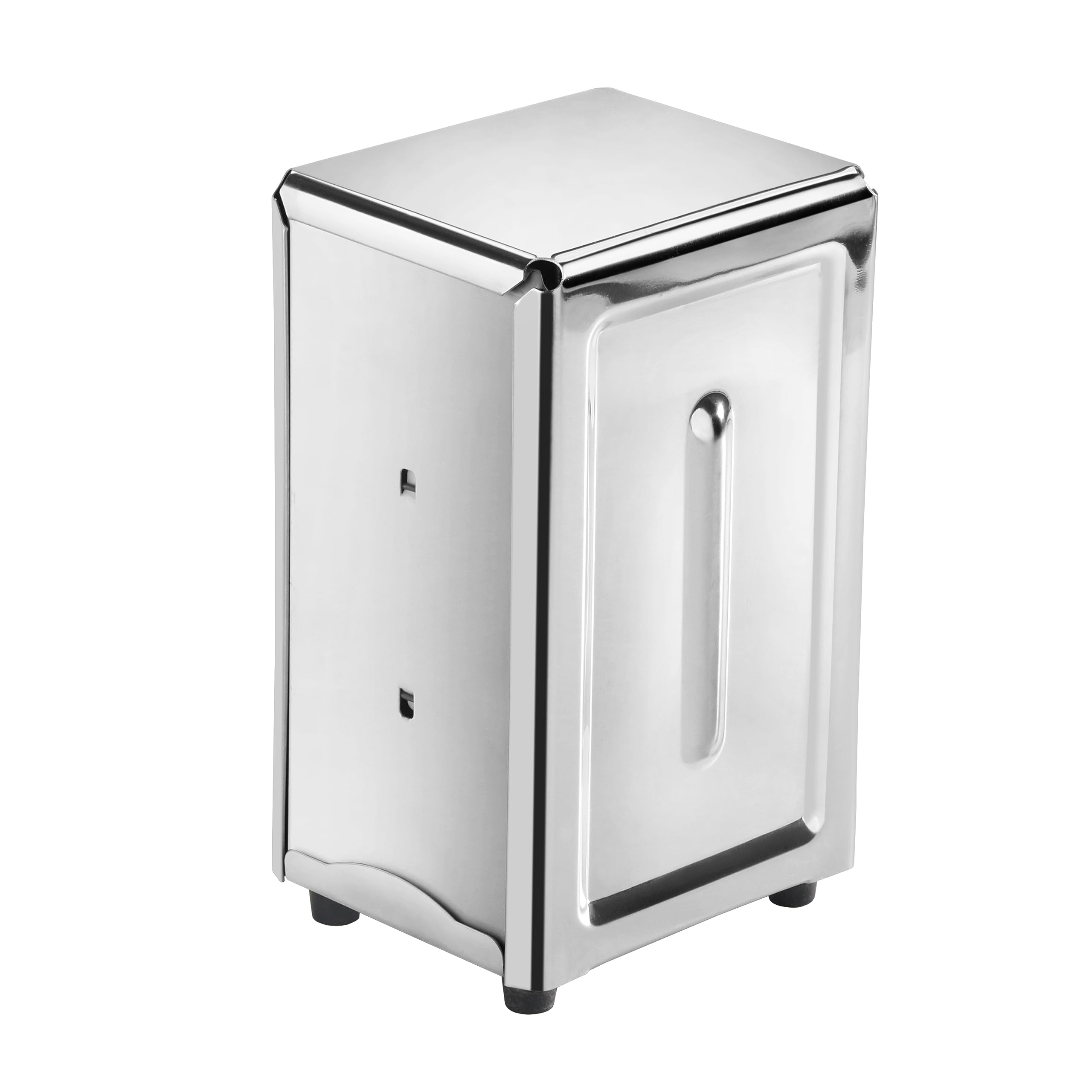 Photo 1 of New Star Foodservice 24074 Stainless Steel Tall Napkin Dispenser, 3.875 by 4.75 by 7.5-Inch