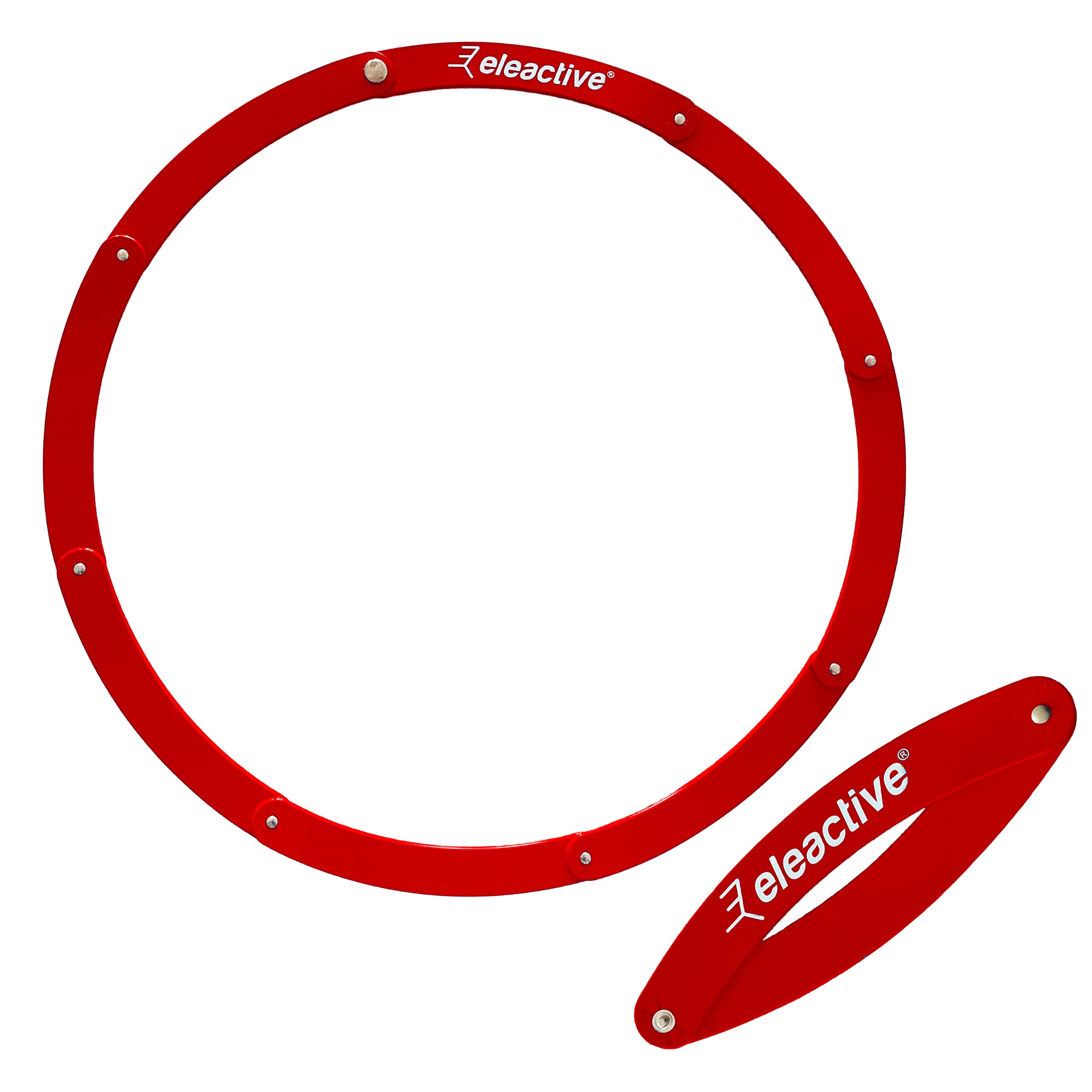 Eleactive® Foldable Pétanque Circle (Red) approved for competition by the International Petanque Federation Made in France.
