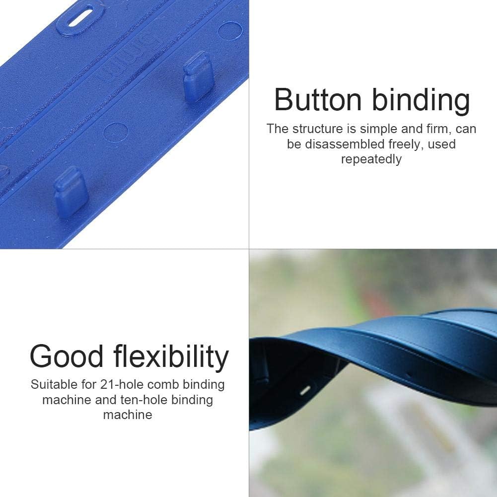 100pcs 5mm Blue Binding Strip Bars Slide A4 File Document Report Binding Strip Binding Consumables(5mm) : Office Products