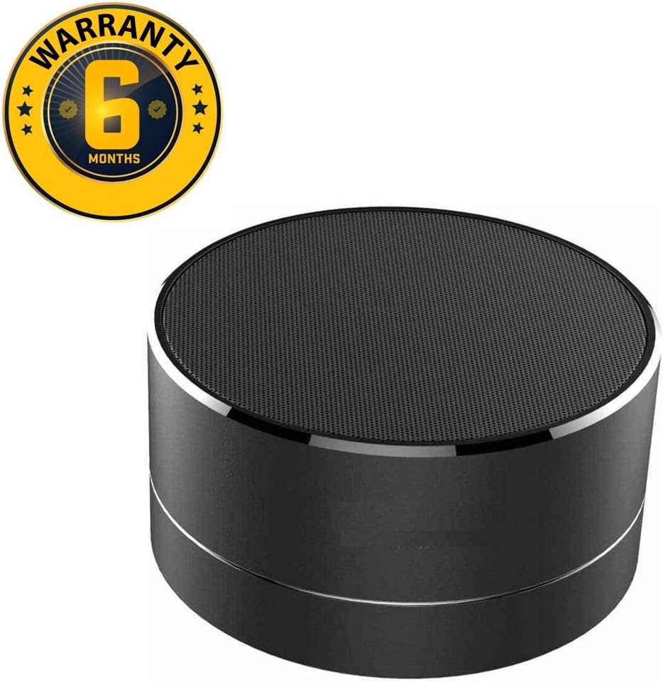Electro™ Wireless 3W Super Bass Mini Metal Aluminium Alloy Portable Bluetooth Speaker with Mic, Led Light, Micro Sd Card Slot, Fm Radio, Aux Mode Compatible with All Smartphone (6 Month Warranty)