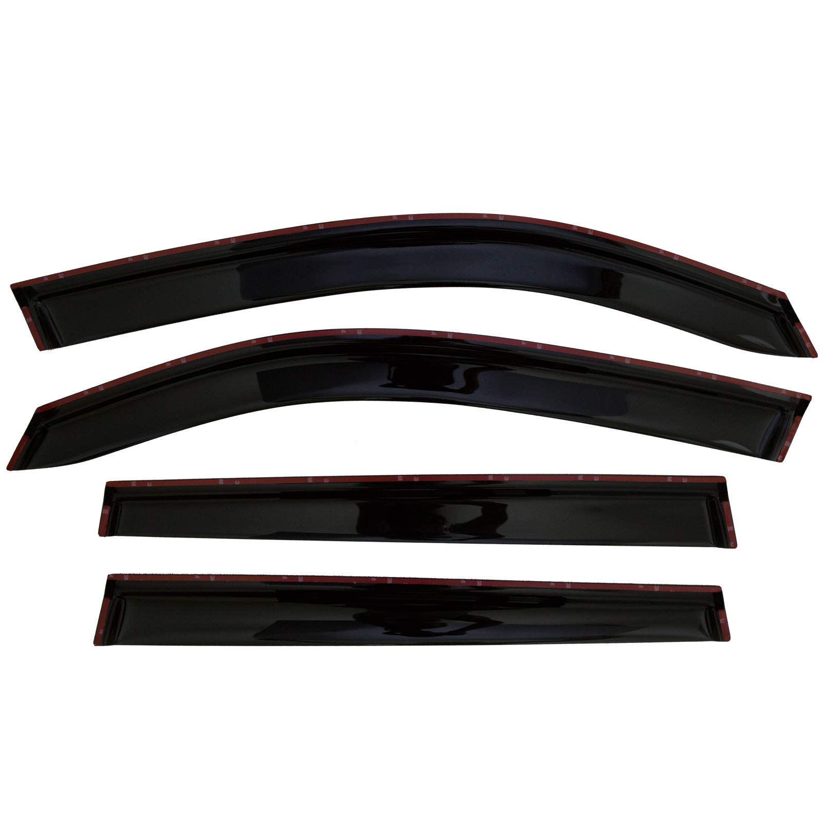 olltoz Smoke Tinted Tape-On Side Window Visor Deflectors Rain Guards Compatible with Subaru Forester SK 2019 2020 2021 Premium Sport Limited Touring