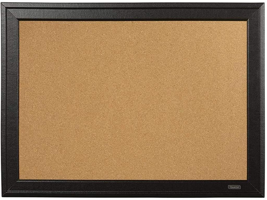 Quartet Cork Board Bulletin Board, 11” x 17” Framed Corkboard, Black Frame, Decorative Hanging Pin Board, Perfect for Office & Home Decor, Home School Message Board or Vision Board (79279) : Corkboard : Office Products