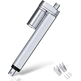 ECO-WORTHY 12 Inch 12'' Stroke Linear Actuator 12 Volt 12V 330 Pounds lbs Maximum Lift (Includes Actuator Mounting Brackets)