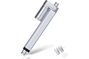 ECO-WORTHY 12 Inch 12'' Stroke Linear Actuator 12 Volt 12V 330 Pounds lbs Maximum Lift (Includes Actuator Mounting Brackets)