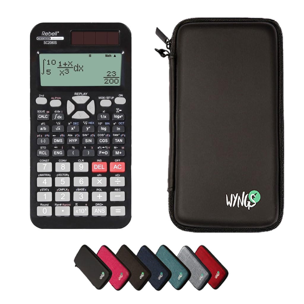 CALCUSO Basic Set Black with Calculator Rebell SC2080S