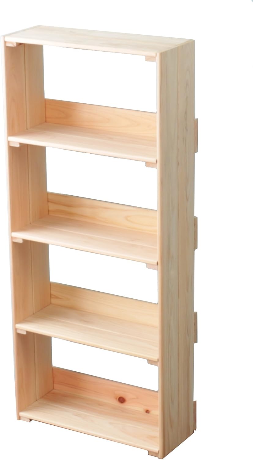 japanese style shoe rack on Amazon Co Jp Open Rack Japanese Cypress Slim Storage Rack 4 Tier Slim Made In Japan Storage Rack Wood Rack Japanese Cypress Hinoki Cypress Hinoki AE Home Kitchen