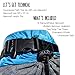 [Premium Double Hammock & Strap Bundle] Serac Sequoia XL Wide Camping Hammock with Ultralight Ripstop Nylon and Quick-Hang Suspension System - for The Backpack, Travel & camzping (Snowmelt Grey/Teal)