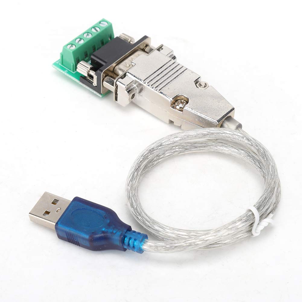 fasient USB V2.0 USB to RS485 Converter Cable, Converter Cable Support RS485 Four-wire Duplex High-strength Chip USB to RS485 Adapter, for Data Transmission