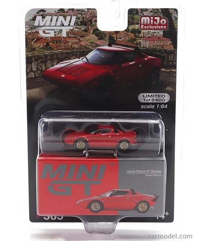 Amazon.com: TRUE SCALE miniatures Lancia Stratos HF Stradale Rosso