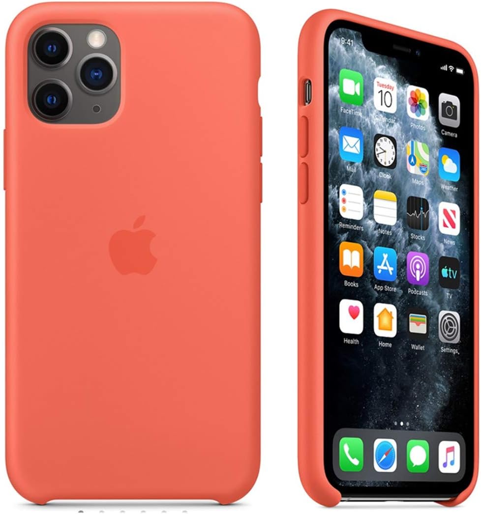 Maycase Compatible for iPhone 11 Pro Case, Liquid Silicone Case Compatible with iPhone 11 Pro (2019) 5.8 inch (Orange)
