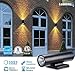 LEONLITE Up Down Wall Lights, CRI90 1400lm, 20W Integrated LED Outdoor Cylinder Wall Sconce, Aluminum Waterproof Wall Lamp, 3000K Warm White, Porch, Door Way, Garage, Pack of 4