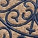 Milliard Half-Round Iron Grate Style Coco Fiber Outdoor Entrance Doormat - 18in.x30in.