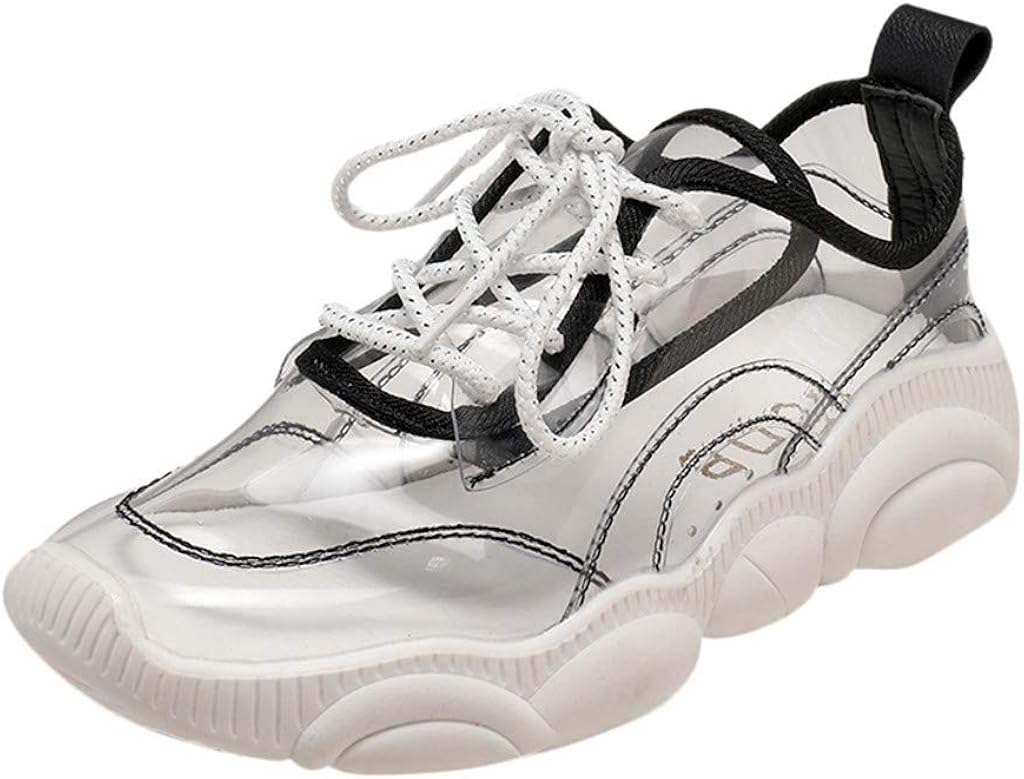 Amazon Com Cobcob Women S Transparent Sport Shoes Ladies Casual