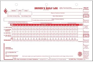 Deluxe Duplicate Driver Daily Log 10-pk. with Detailed DVIR & Daily Recap - Shrinkwrapped Loose-Leaf Format, 2-Ply with Carbon, 8.5" x 5.5", 31 Sets of Forms Per Unit, J. J. Keller & Associates, Inc.