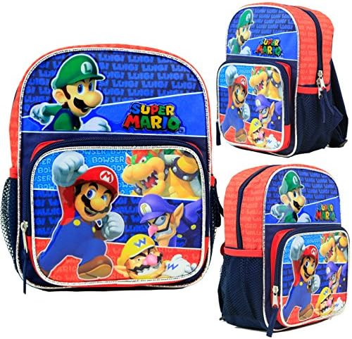 Disney Super Mario Kids 10" School Backpack Book Bag Licensed New USA Seller