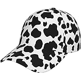 YSBYEIU Cute Cow Print Baseball Snapback Hats Men Women Cute Cow Adjustable Trucker Baseball Caps & Hats