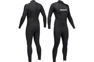 Ocealite Full Wetsuits 5/4mm 4/3mm and 3mm Full Wetsuit for Mens Premium Neoprene Suits for Diving Snorkeling Surfing Swimming