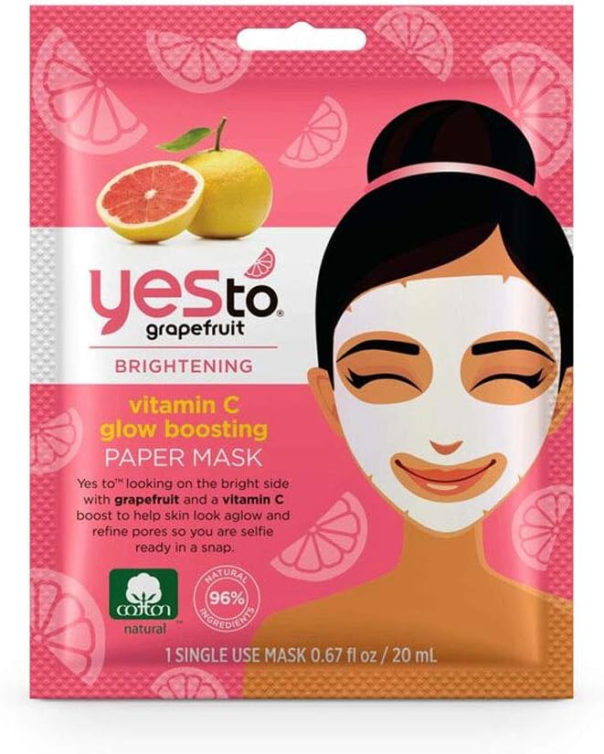 Yes To Grapefruit Vitamin C Boosting Sheet Mask, 20 ml (Pack of 1)