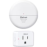 Zoiinet Wireless Motion Sensor Outlet, 15A/1500W, Adjustable Sensing Mode | 80-275V, 260FT Long Range, No Wiring, 5/15/30 mins Long Time Delay, for Household Appliances, Christmas Tree, Fans, Lamps