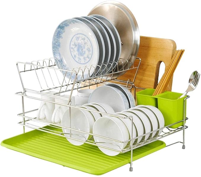 CMmin Draining Board Rack Dish Drying Rack,Stainless Steel Dish Drainer