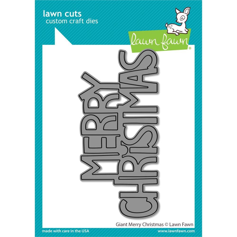 Lawn Cuts Custom Craft Die-Giant Merry Christmas