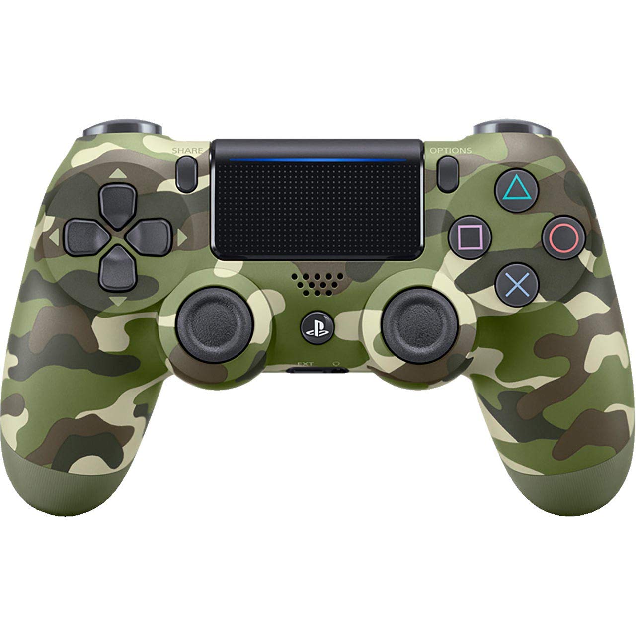 Sony Dualshock 4 V2 Green Camo Controller PS4 (Renewed)