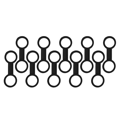 MagiDeal 10 Stück Schnorchelhalter Doppelring Tauchen Schnorcheln Silikon Schnorchelhalter Ringe