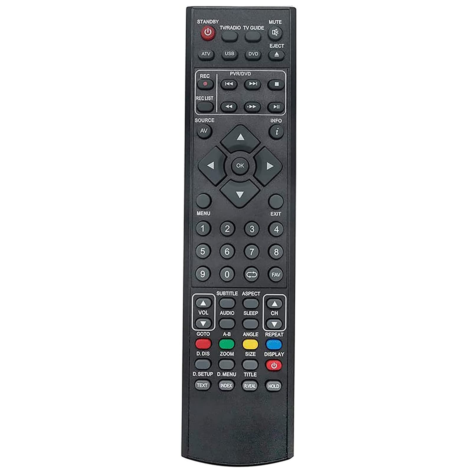 VINABTY Replacement Remote Control Compatible with Blaupunkt TV 32/124I-WB-5B-HBKUP-UK M19/28E-GB-TCDUP-UK M23/28E-GB-TCUP-UK M23/28E-GB-FTCUP-UK U215/98G-GB-FTCUP-UK X32/69G-GB-FTCUP-UK
