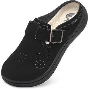Spesoul Clogs for Women Wide Width Slip On Mules Womens Diabetic Shoes | Potato Shoes Walking Wide Toe Box Zero Drop Closed T