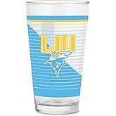 Rico Industries NCAA Kansas Jayhawks Standard 16 oz Pint Glasses with Digitally Printed Logo, Classic Drinking Glass