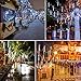 Vmanoo LED Outdoor Lights 8 Tube Meteor Shower Rain Lights Solar Powered Icicle Raindrop Snow Falling Lights Cascading Lighting for Garden Outdoor Patio Holiday Wedding Party Decoration (White)