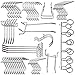 Marvelous Pegboard Hooks Assortment - 50Pcs Peg Hook Organization