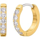 Limerencia G23 Pure Titanium Hypoallergenic Huggie Hoop Earrings for Women Sensitive Ears