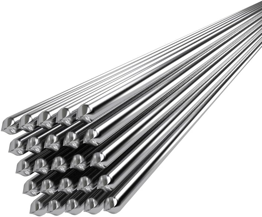 Kamas 2mm500mm TIG PVC Stainless Steel Tungsten Electrodes Aluminum Solder Wire Magnesium Aluminum and Plastic Welding light weight - (Material: 10 pcs)