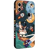 WOFOLE Compatible with iPhone 11 Case for Boys Girls Cute Cartoon Astronaut Rocket Design Aesthetic Shockproof Designer Cool Phone Case for iPhone 11