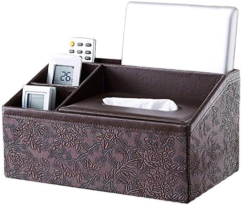 Storage Compartments Multifunctional Desktop Leather Box Desktop Stationery Collection, Business Card/Pen/Pencil/Mobile Phone /Remote Control Holder Desk Supplies Organizer (style 4)