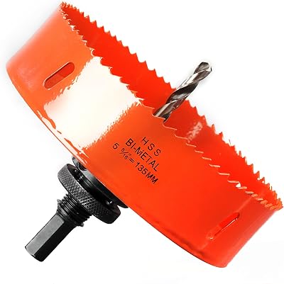 HOME COMPOSER 135mm Bi-Metal Hole Saw Set for Wood Plywood Drywall