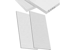 KEILEOHO 2 PCS 6061 T6 Aluminum Sheet Metal, 6 x 12 x 1/4 Inch Thickness, Building Products Plain Aluminum Plate Covered with