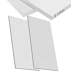 KEILEOHO 2 PCS 6 x 12 Aluminum Sheet Metal, 1/4
