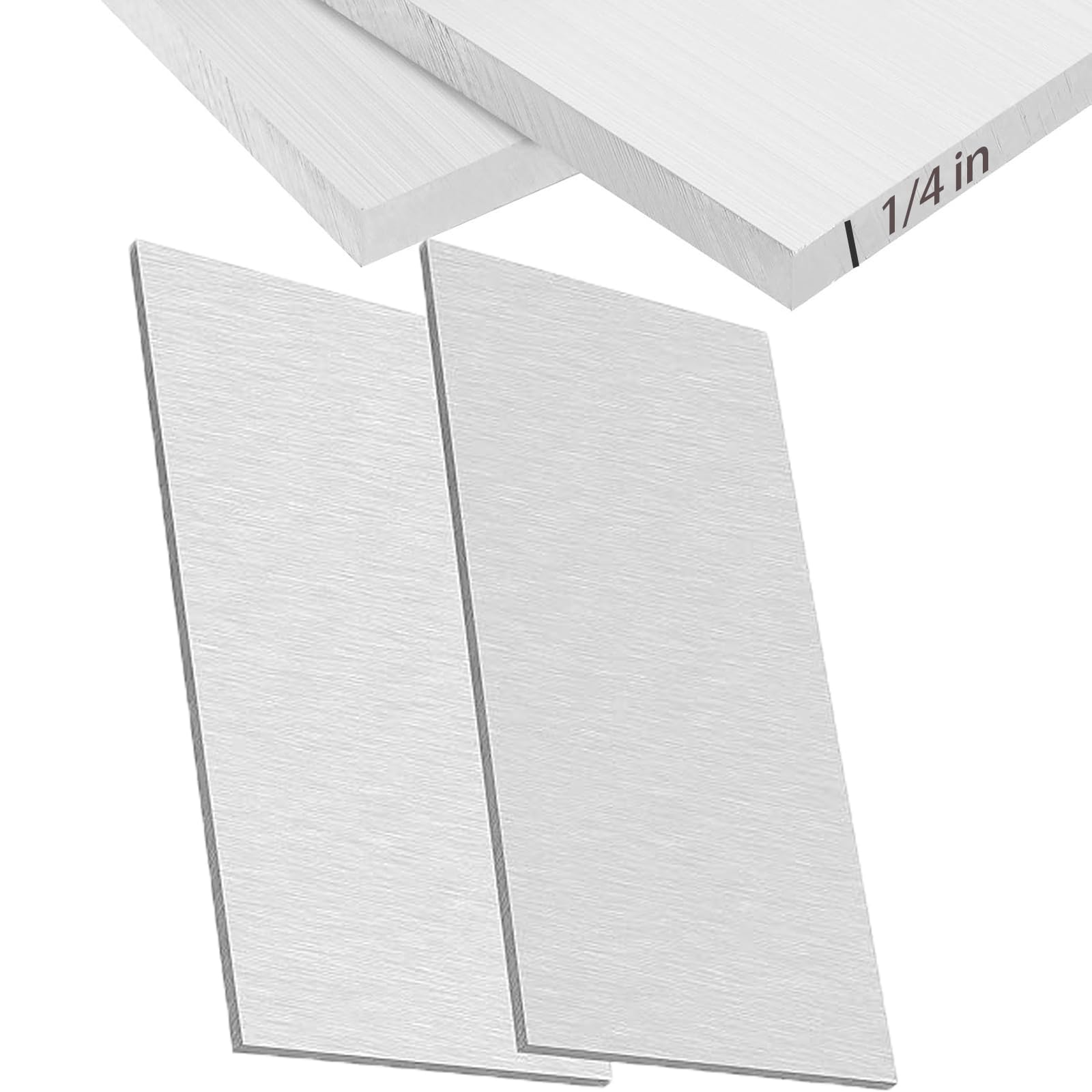 KEILEOHO 2 PCS 6 x 12 Aluminum Sheet Metal, 1/4
