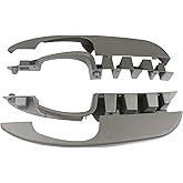 APPERFiT Interior Door Pull Handle &amp; Cover for Inside Door Panel Compatible with 2003-2015 Chevy Express GMC Savana Van 1500 2500 3500 Left Driver Side &amp; Right Passenger Side Pewter