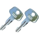 2 Sears 2820 Replacement Keys - Roof Racks, Rails, Cargo Box, Carriers, Crossbars, Haulers, Bags (Codes 2802-3024) Better Than OEM! Now Thule Owned
