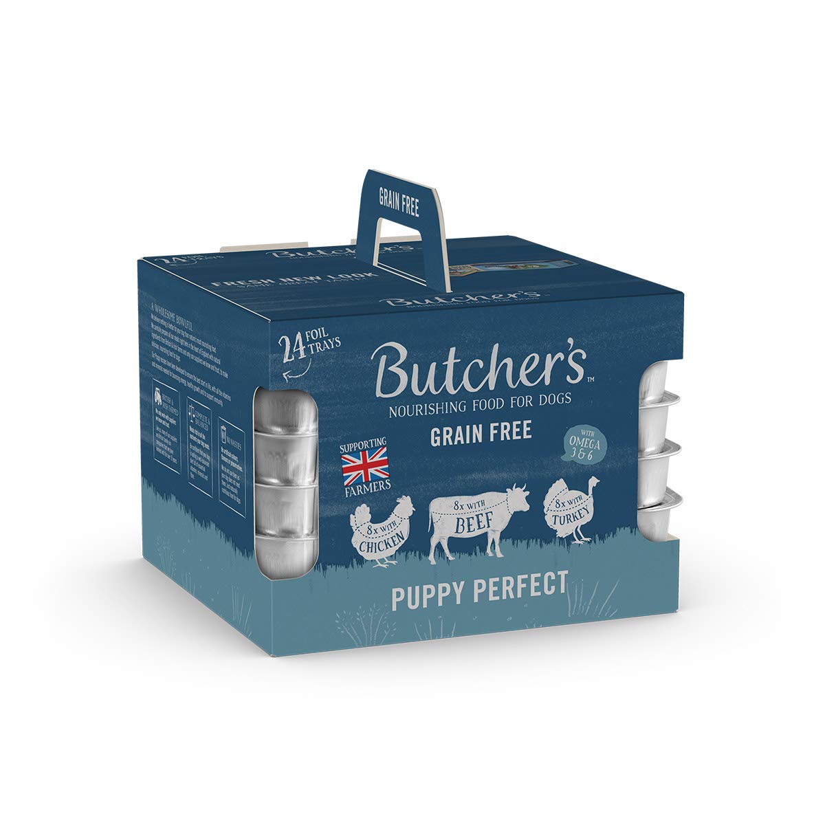 Butcher's Puppy Perfect Dog Food Trays, 3.6 kg (24 x 150 g)