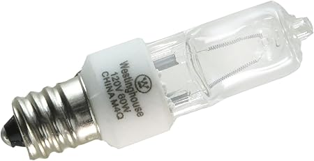 Westinghouse Lighting Clear 0624500 60w T3 Incandescent Single End Xenon Krypton E12 Candelabra Base 120v 1 Pack Incandescent Bulbs Amazon Com